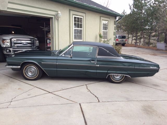 1966 Green Ford Thunderbird Coupe