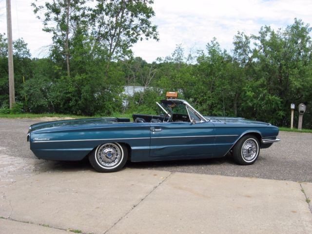 1966 Blue Ford Thunderbird Convertible