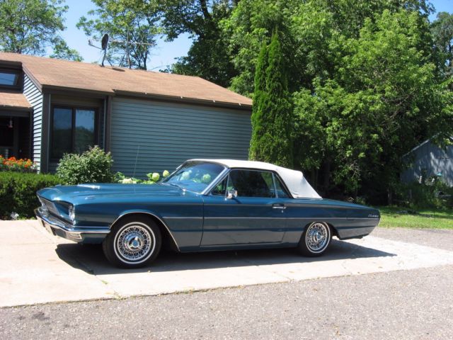 1966 Blue Ford Thunderbird Convertible