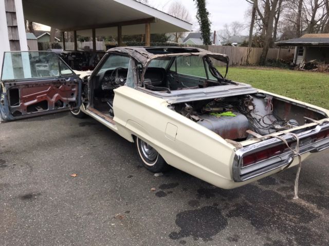 1966 Cream Ford Thunderbird Convertible
