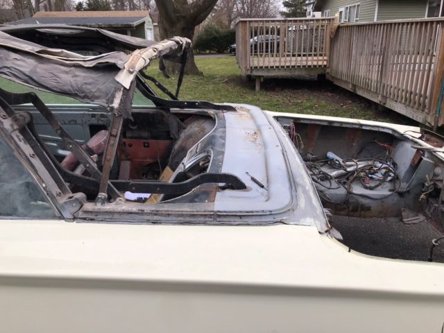 1966 Cream Ford Thunderbird Convertible
