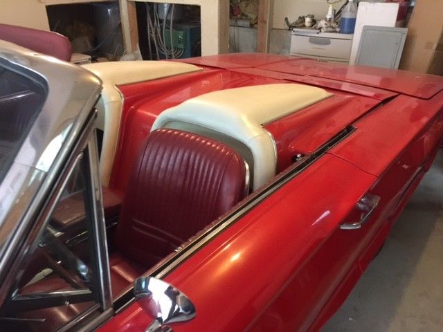 1966 Red Ford Thunderbird Convertible