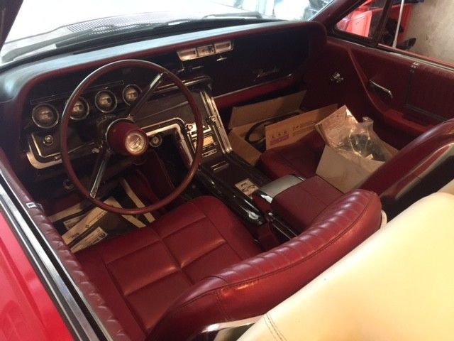 1966 Red Ford Thunderbird Convertible