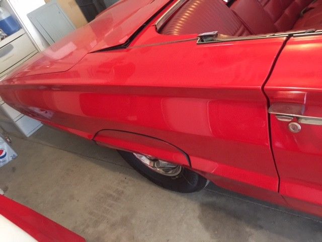 1966 Red Ford Thunderbird Convertible