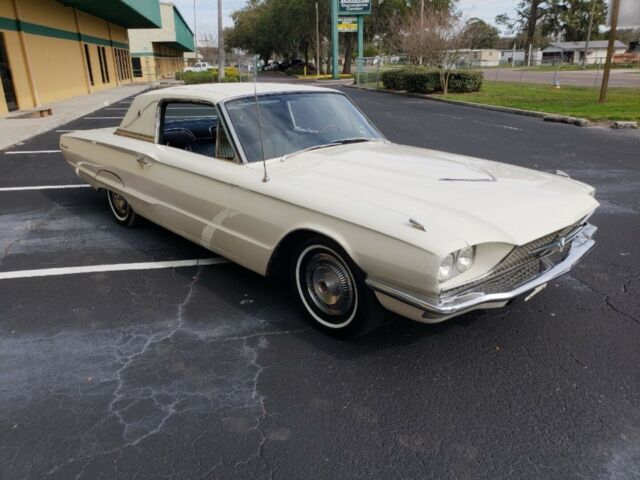 1966 White Ford Thunderbird 2 door
