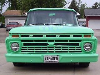 1966 Teal Ford F-100 Extended Cab Pickup
