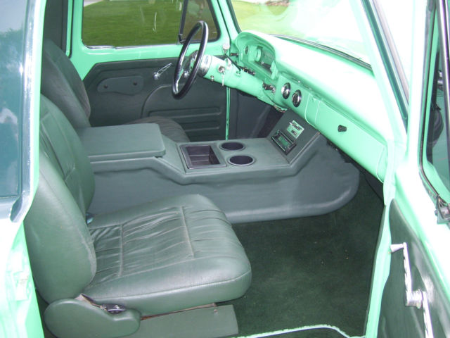 1966 Teal Ford F-100 Extended Cab Pickup