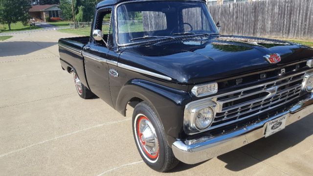 1966 Black Ford F-100