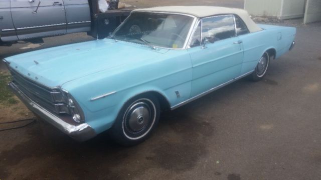 1966 Blue Ford Galaxie Convertible