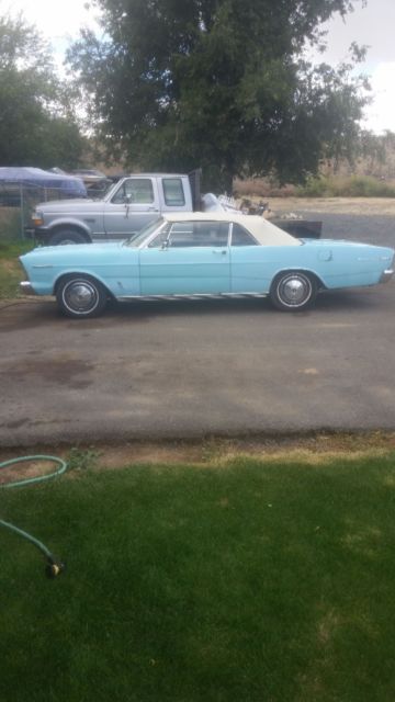 1966 Blue Ford Galaxie Convertible