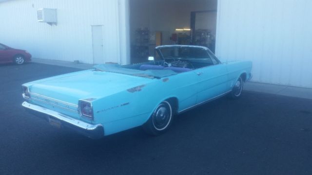 1966 Blue Ford Galaxie Convertible