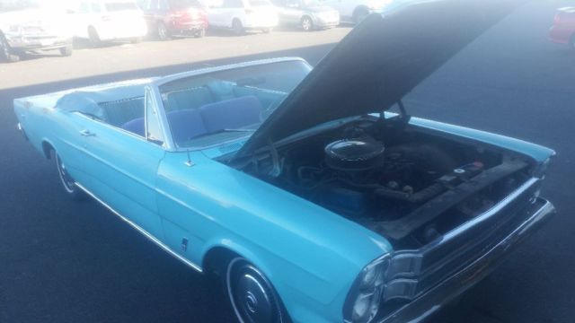 1966 Blue Ford Galaxie Convertible