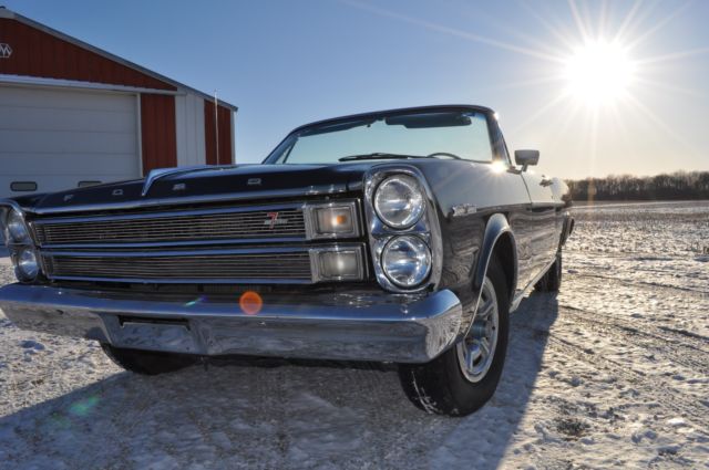 1966 Blue Ford Galaxie Convertible
