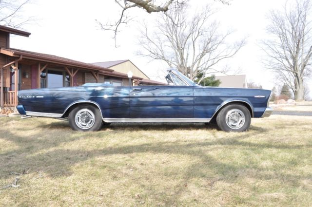 1966 Blue Ford Galaxie Convertible