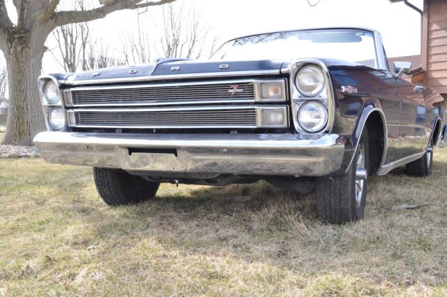 1966 Blue Ford Galaxie Convertible