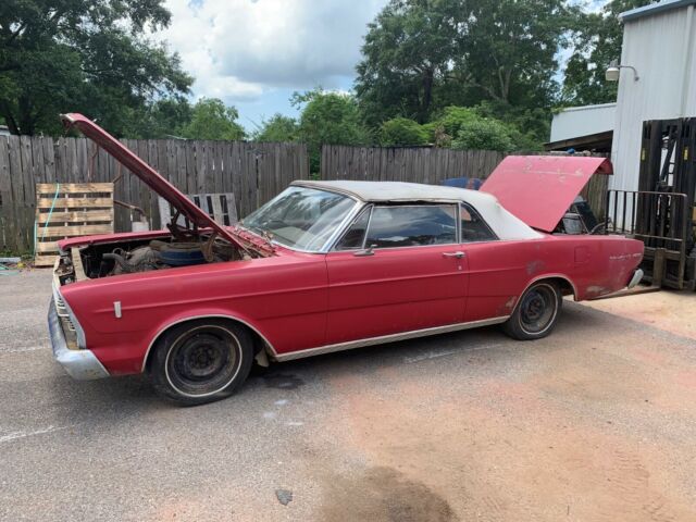 1966 Red Ford Galaxie Convertible