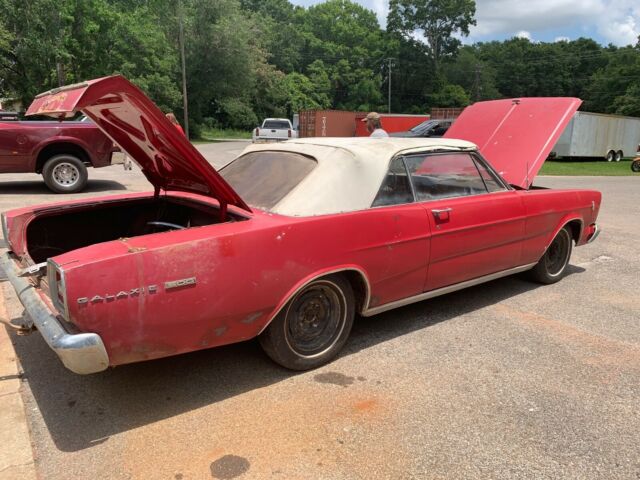 1966 Red Ford Galaxie Convertible