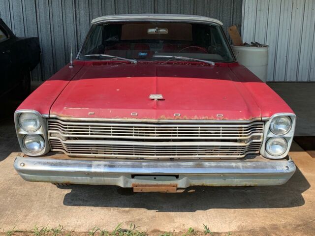 1966 Red Ford Galaxie Convertible