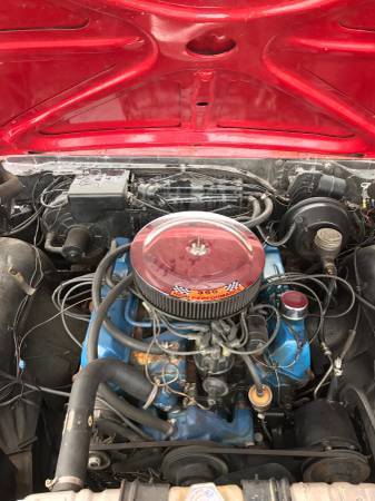 1966 Red Ford Galaxie Convertible