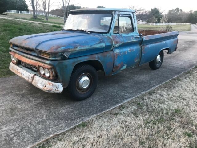 1966 Blue Chevrolet C-10 Standard Cab Pickup