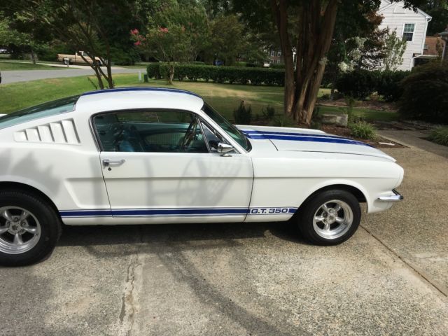 1966 White Ford Mustang Fastback