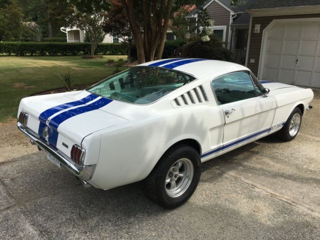 1966 White Ford Mustang Fastback
