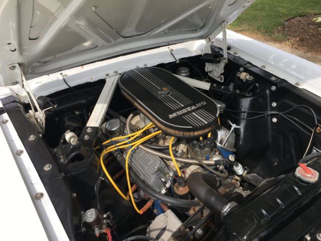 1966 White Ford Mustang Fastback