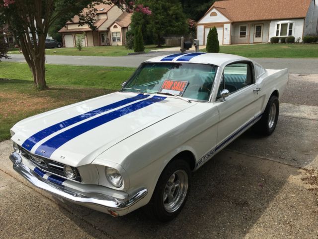 1966 White Ford Mustang Fastback