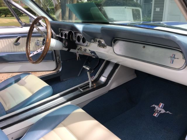 1966 White Ford Mustang Fastback