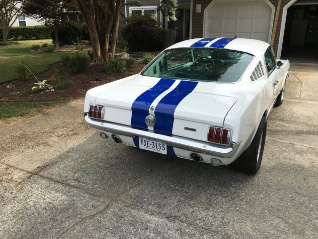 1966 White Ford Mustang Fastback