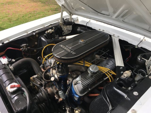 1966 White Ford Mustang Fastback