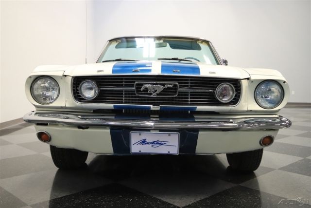 1966 White Ford Mustang