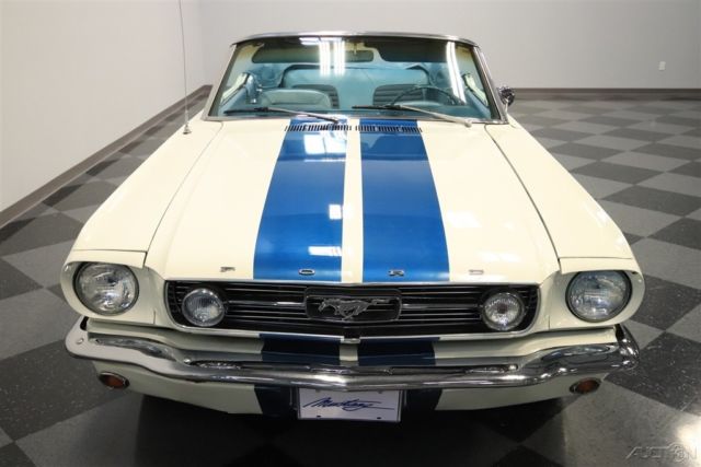 1966 White Ford Mustang