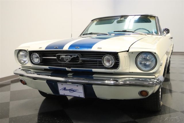 1966 White Ford Mustang