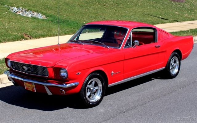1966 Blue Ford Mustang