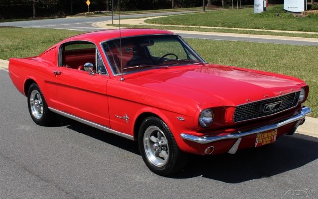 1966 Blue Ford Mustang
