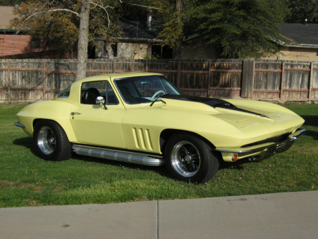 1966 Sunfire Yellow Chevrolet Corvette Coupe