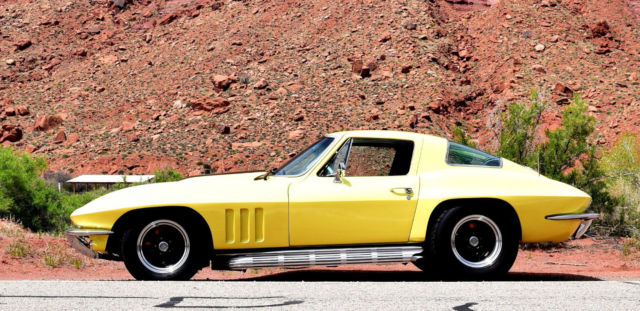 1966 Sunfire Yellow Chevrolet Corvette Coupe