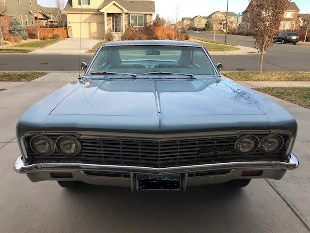 1966 Blue Chevrolet Impala Coupe
