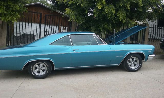 1966 Blue Chevrolet Impala Coupe