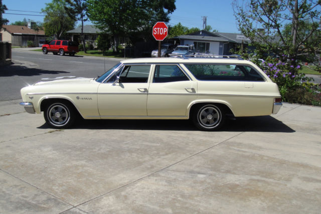 1966 Yellow Chevrolet Impala Station Wagon