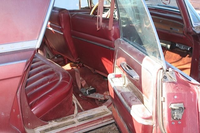 1966 Red Chrysler Imperial 4 door hard top