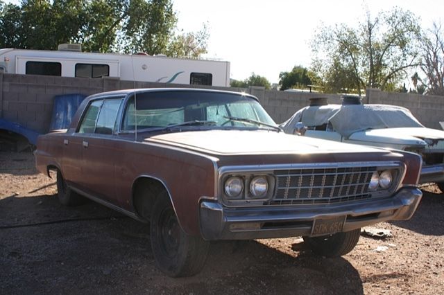 1966 Red Chrysler Imperial 4 door hard top