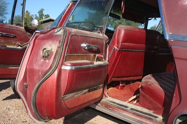 1966 Red Chrysler Imperial 4 door hard top