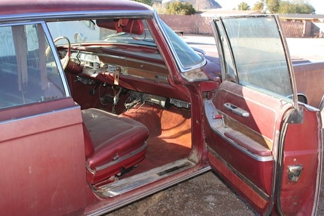 1966 Red Chrysler Imperial 4 door hard top