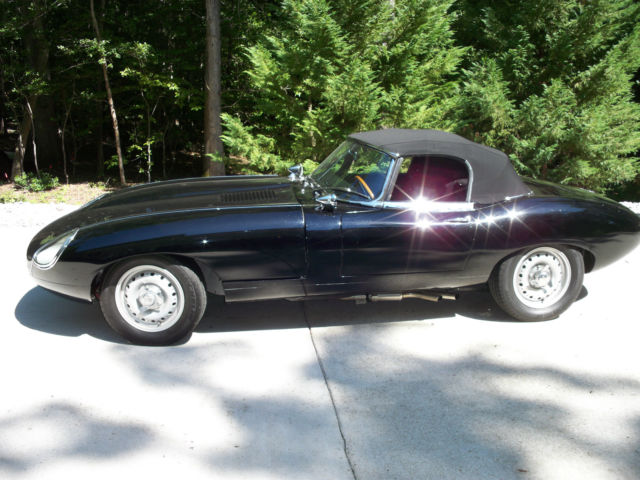 1966 Black Jaguar E-Type Convertible