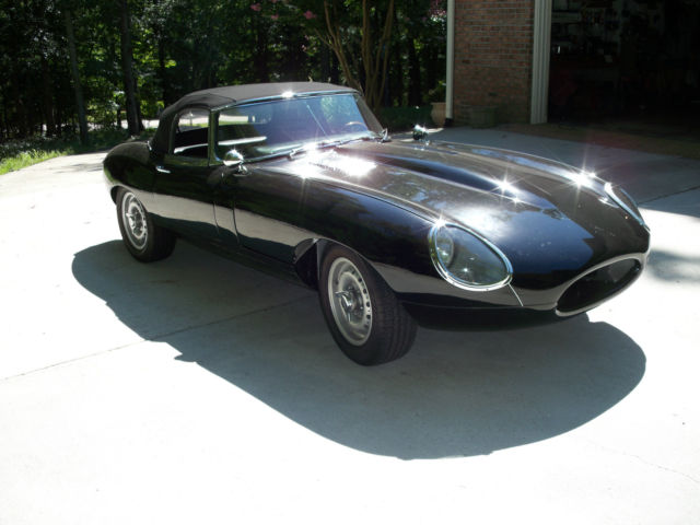 1966 Black Jaguar E-Type Convertible