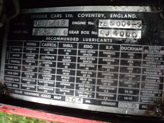 1966 Red Jaguar E-Type Coupe