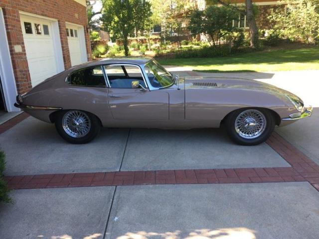 1966 golden sand Jaguar E-Type Coupe