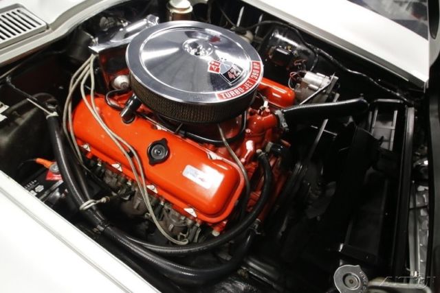 1966 White Chevrolet Corvette